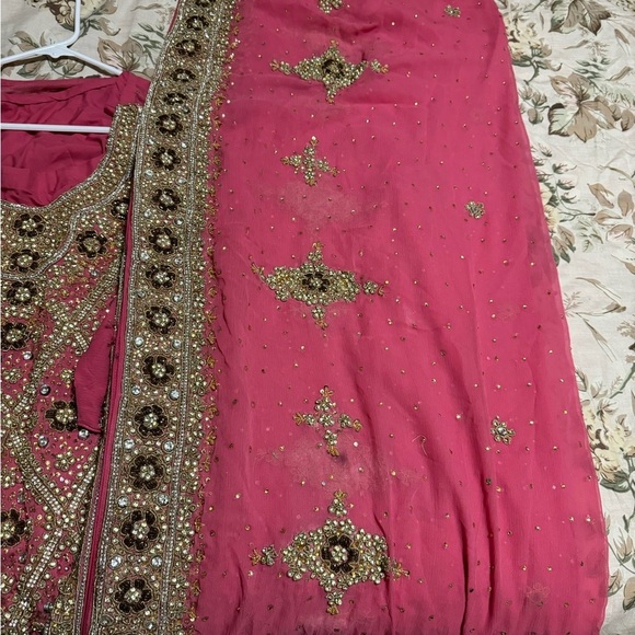 Bridal style heavy Eid dress Pakistani indian wedding maxi - Picture 2 of 8
